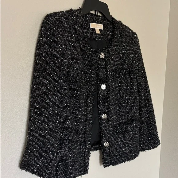 Michael Kors  Black and White Tweed Blazer - Picture 11 of 14